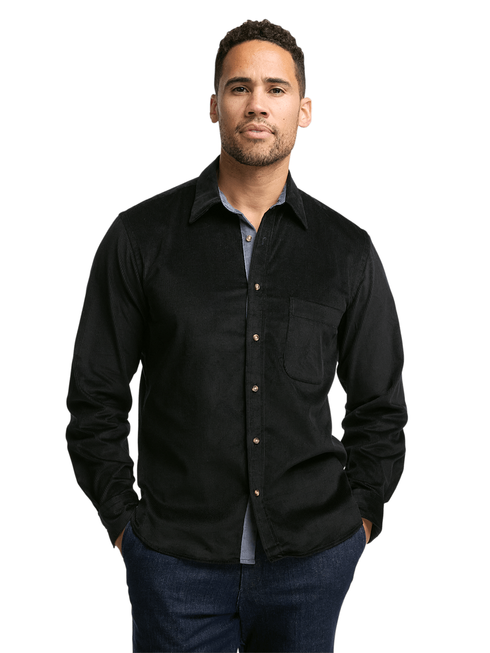 Alternate Image of Cotton Corduroy Casual Shirt-1