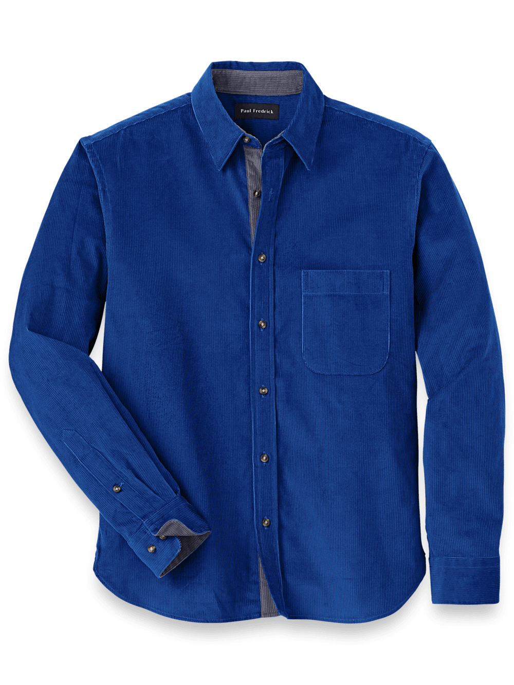 Product Image of Cotton Corduroy Casual Shirt-Blue