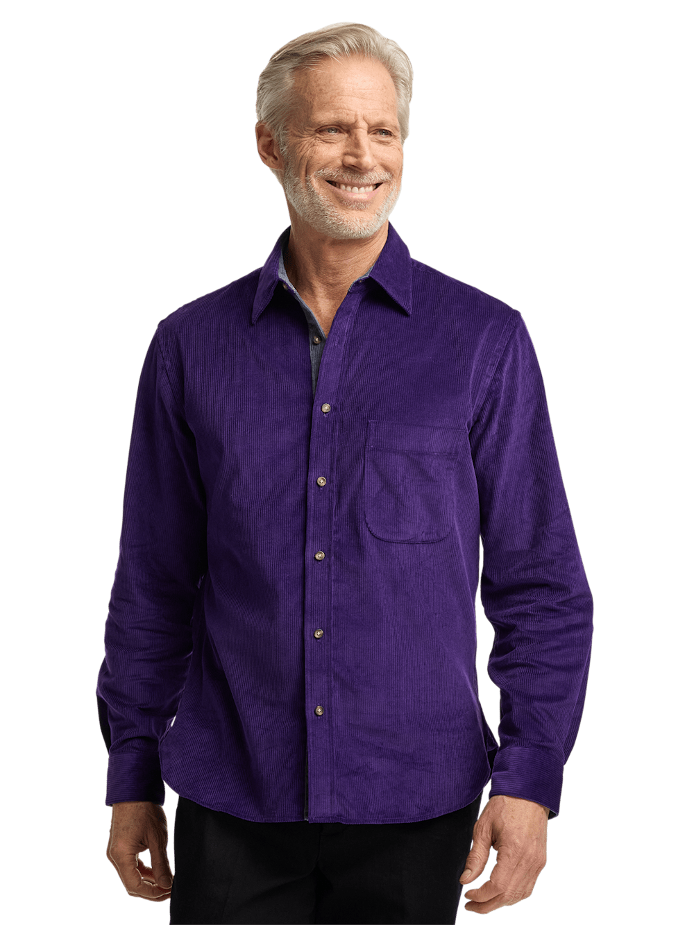 Alternate Image of Cotton Corduroy Casual Shirt-1