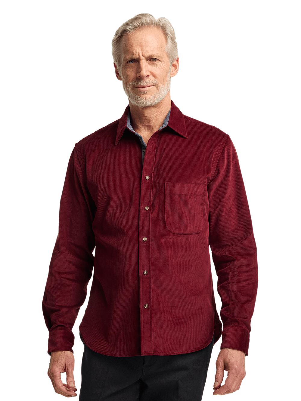 Alternate Image of Cotton Corduroy Casual Shirt-1