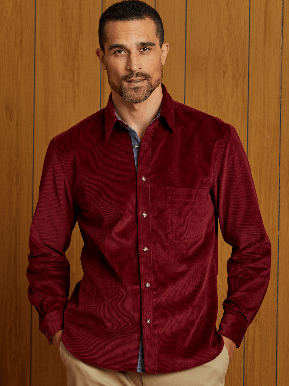 Alternate Image of Cotton Corduroy Casual Shirt-7