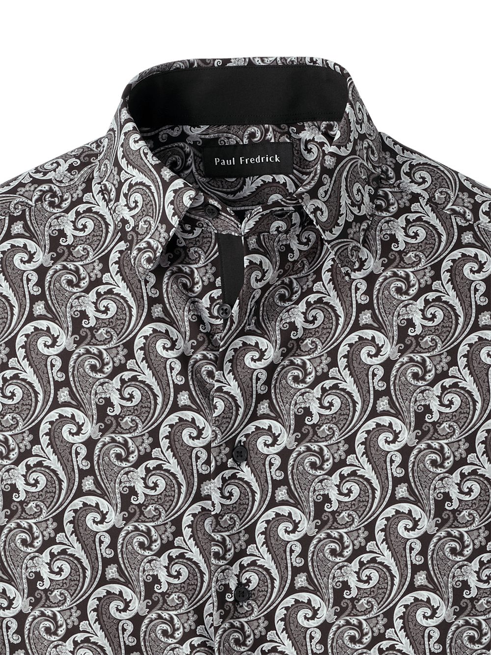 Alternate Image of Polyester/spandex Paisley Casual Shirt-5