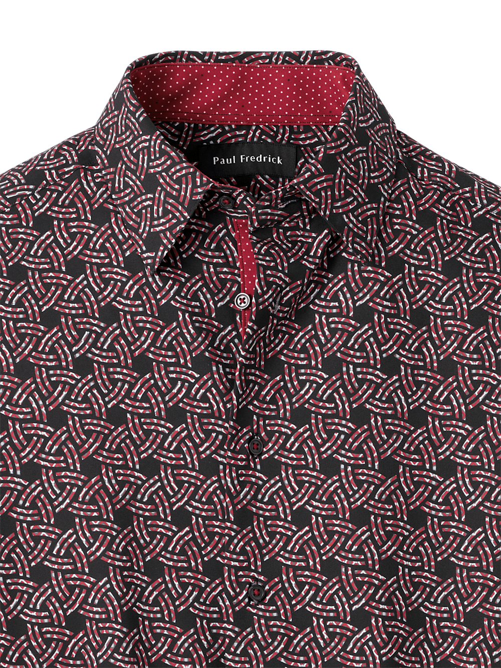 Alternate Image of Polyester/spandex Geometric Casual Shirt-5