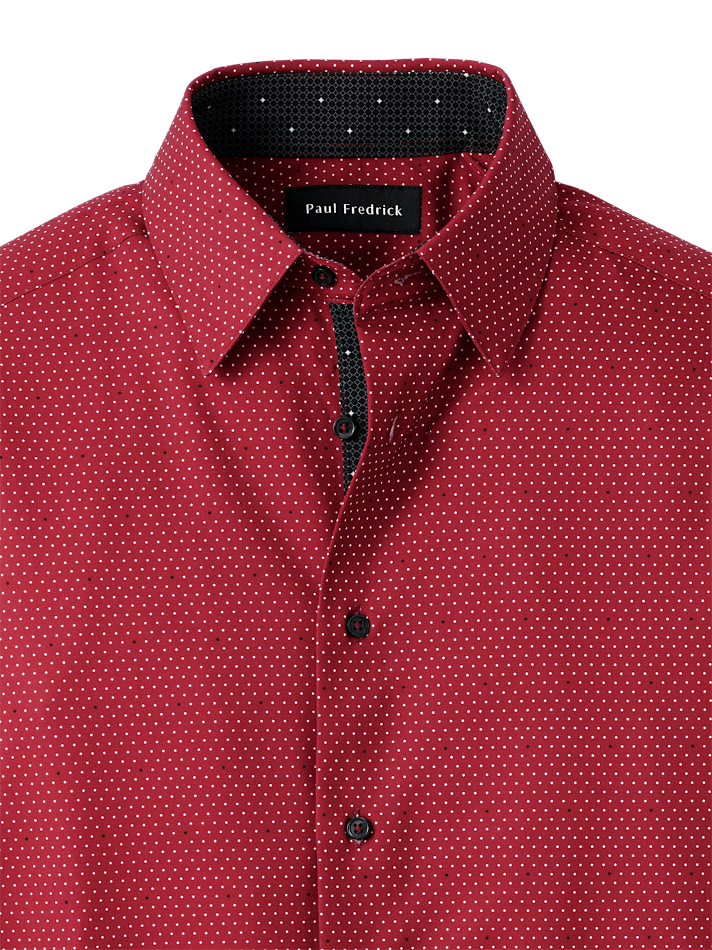 Alternate Image of Polyester/spandex Dot Casual Shirt-5