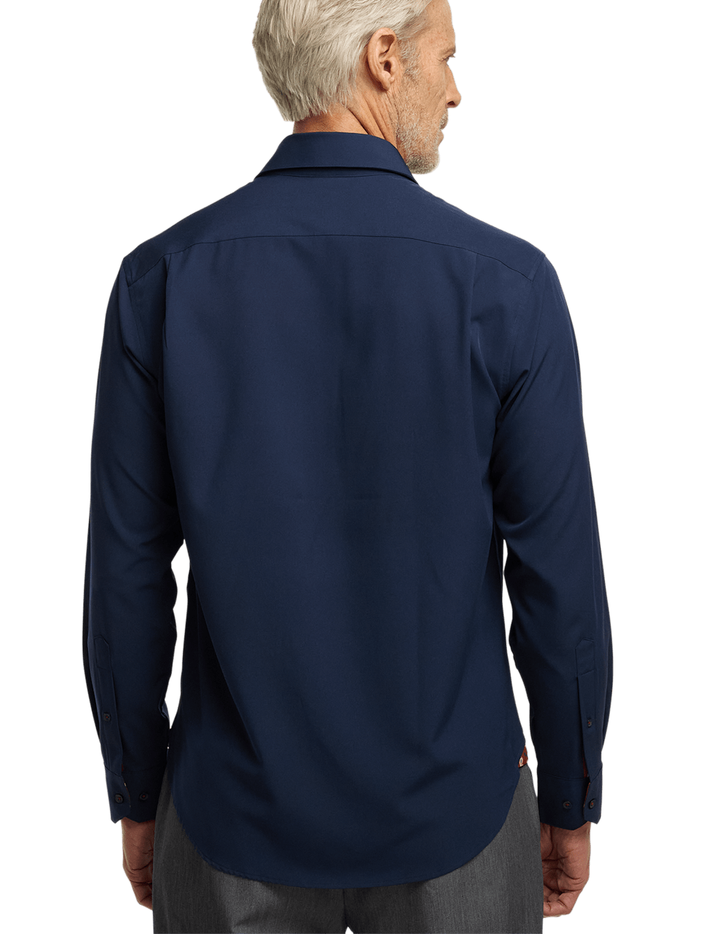 Alternate Image of Polyester/spandex Solid Casual Shirt-4