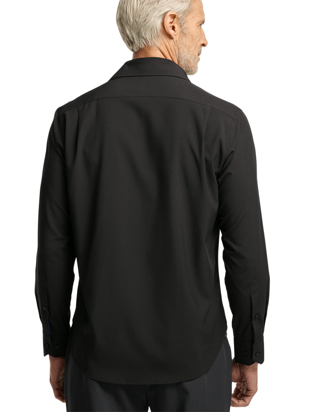 Alternate Image of Polyester/spandex Solid Casual Shirt-4