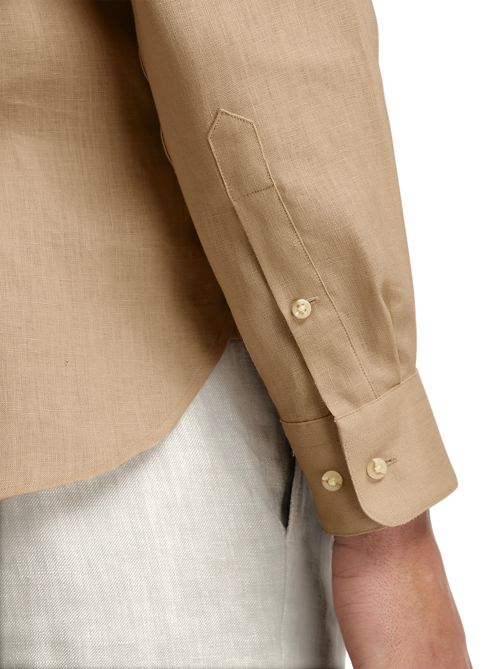 Alternate Image of Linen Solid Casual Shirt-3