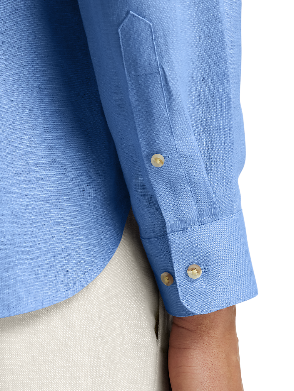 Alternate Image of Linen Solid Casual Shirt-3