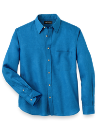 Linen Solid Casual Shirt - Dark Blue