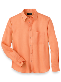 Linen Solid Casual Shirt - Coral