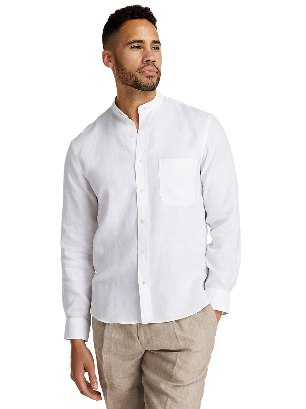 Alternate Image of Linen Solid Casual Shirt-1