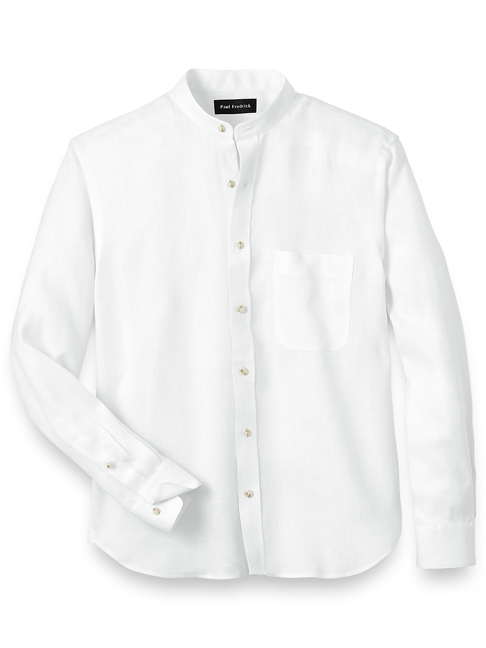 Product Image of Linen Solid Casual Shirt-White