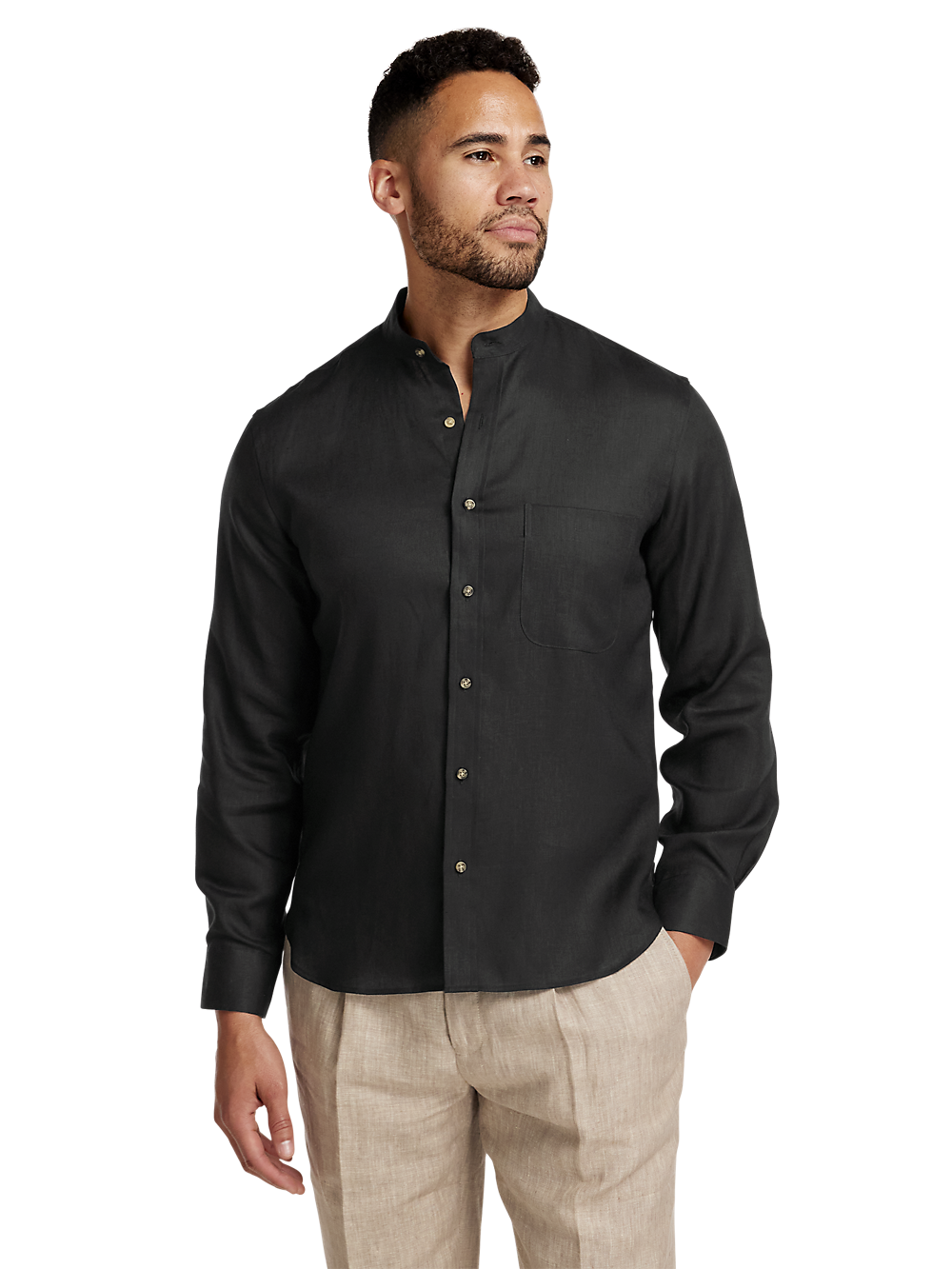 Alternate Image of Linen Solid Casual Shirt-1