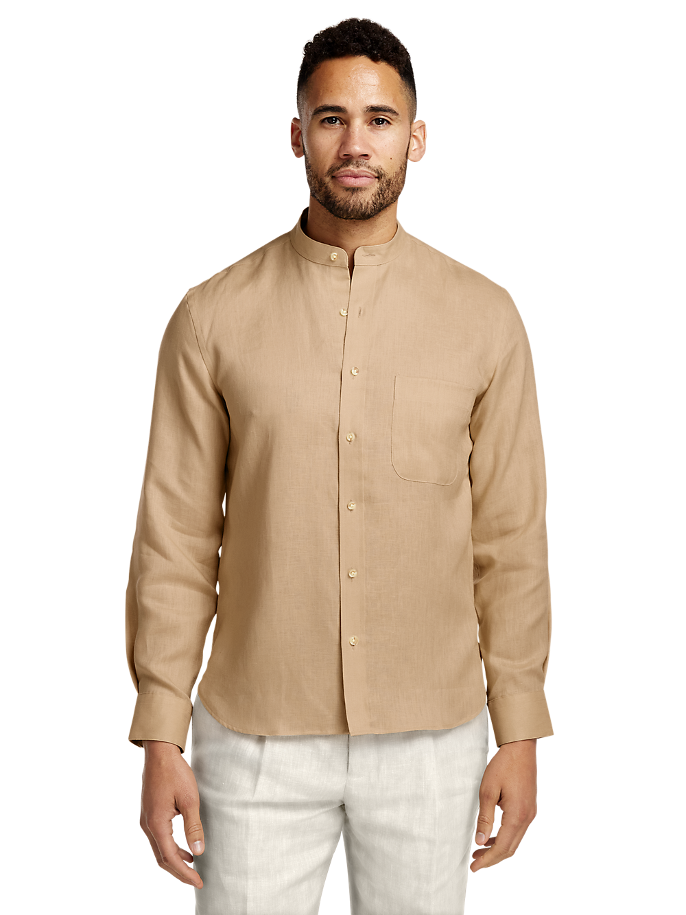 Alternate Image of Linen Solid Casual Shirt-1