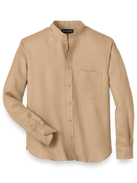 Linen Solid Casual Shirt - Tan