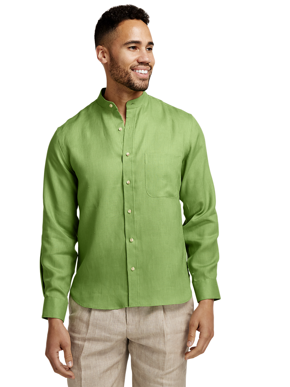 Alternate Image of Linen Solid Casual Shirt-1