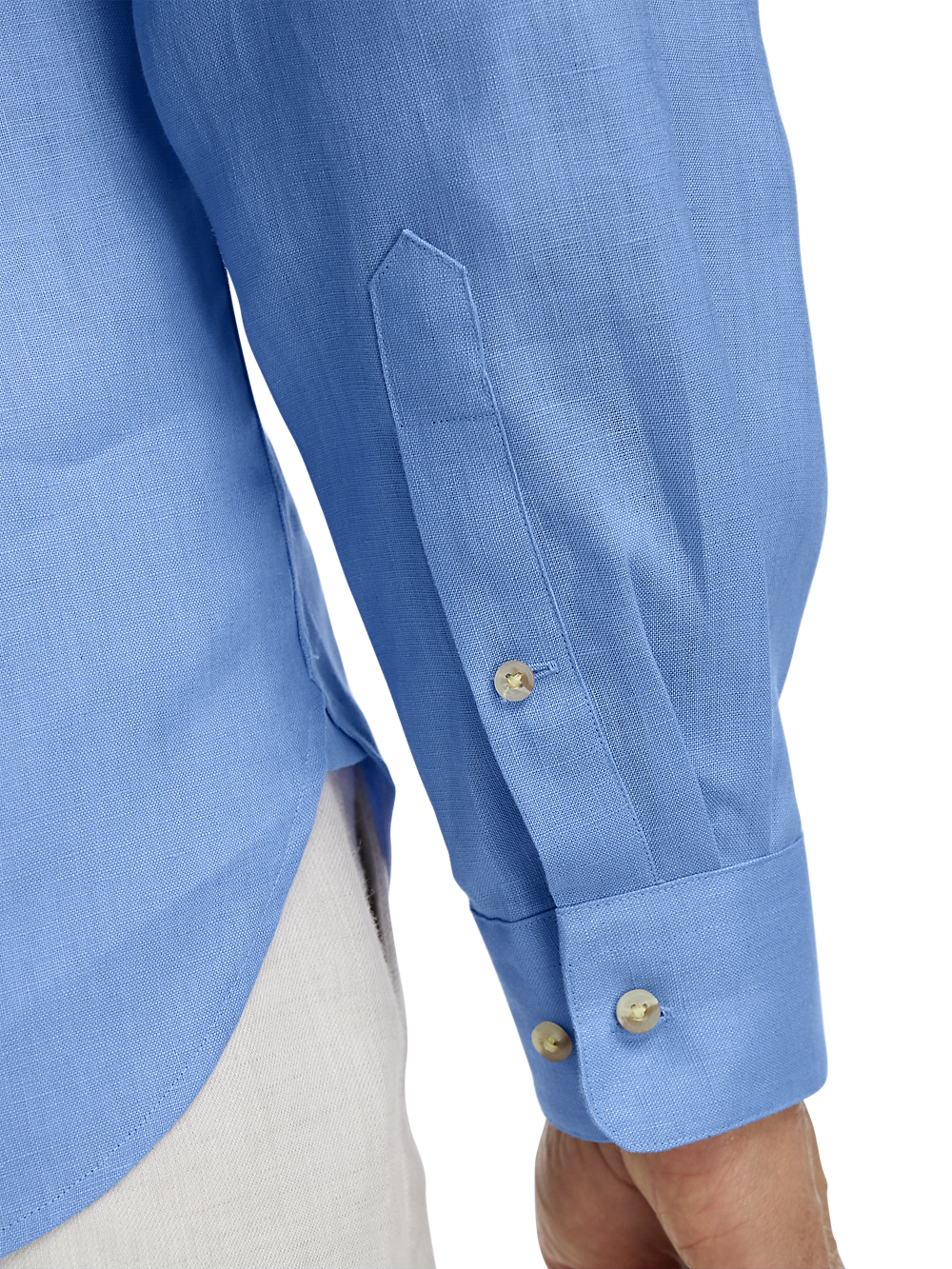 Alternate Image of Linen Solid Casual Shirt-3