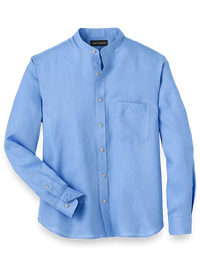 Linen Solid Casual Shirt - Light Blue