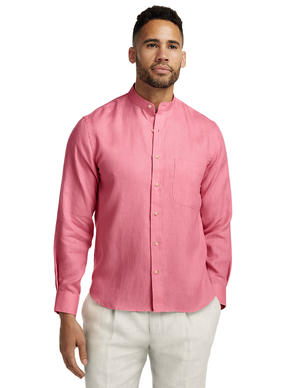 Alternate Image of Linen Solid Casual Shirt-1