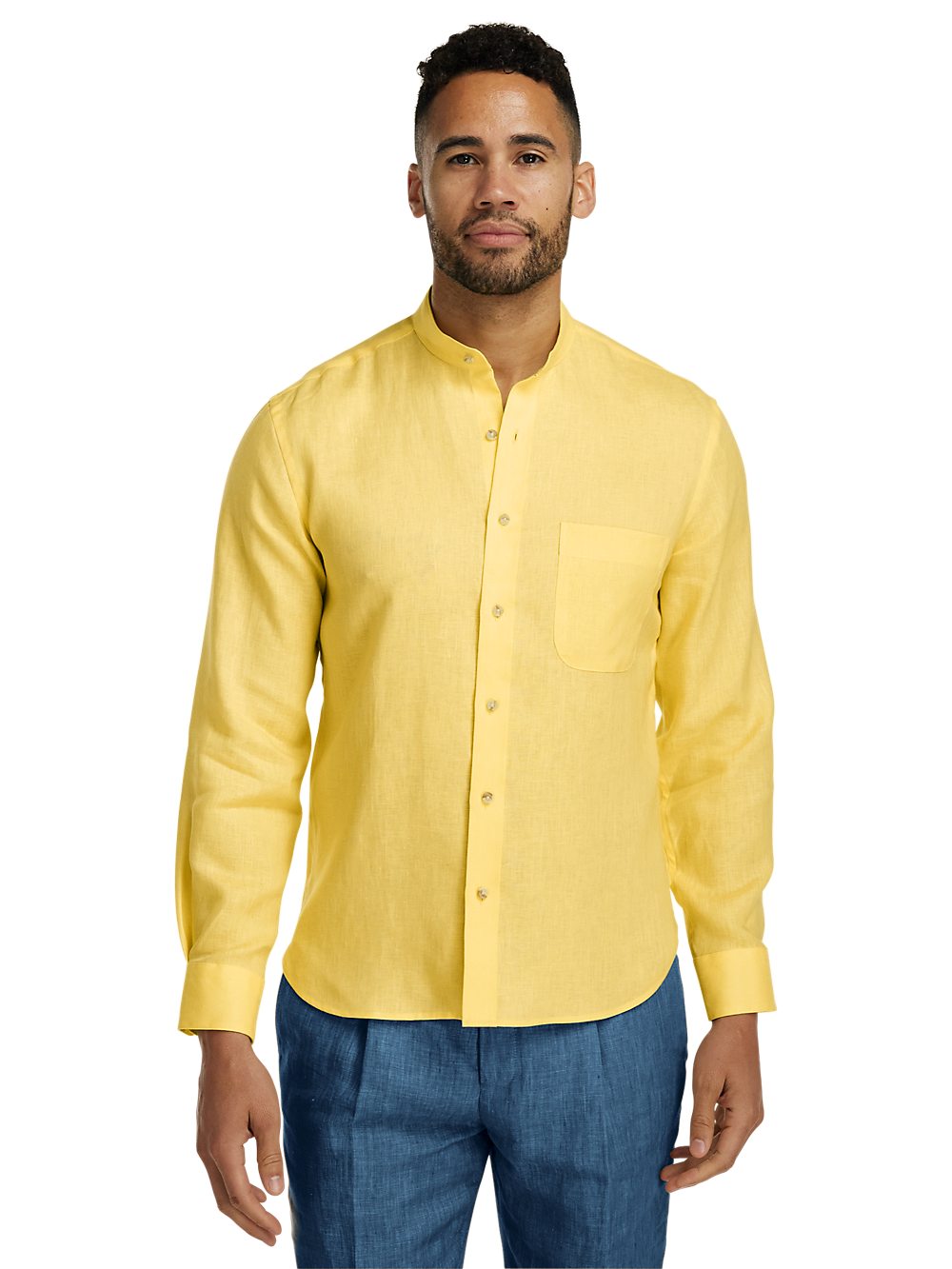 Alternate Image of Linen Solid Casual Shirt-1