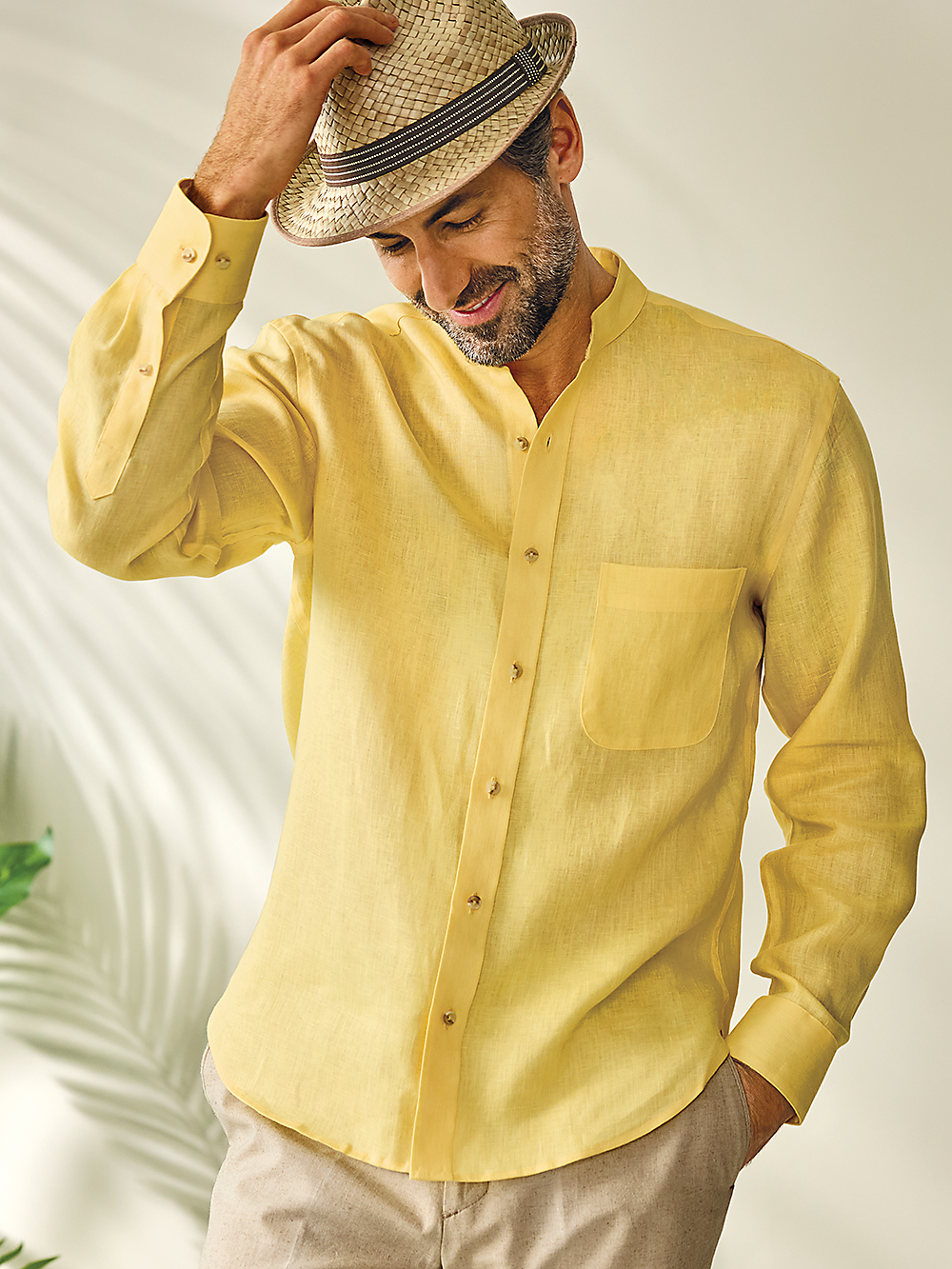 Alternate Image of Linen Solid Casual Shirt-7