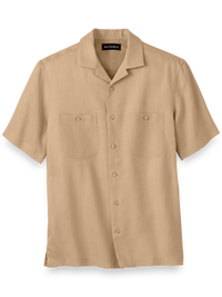 Linen Solid Casual Shirt - Tan