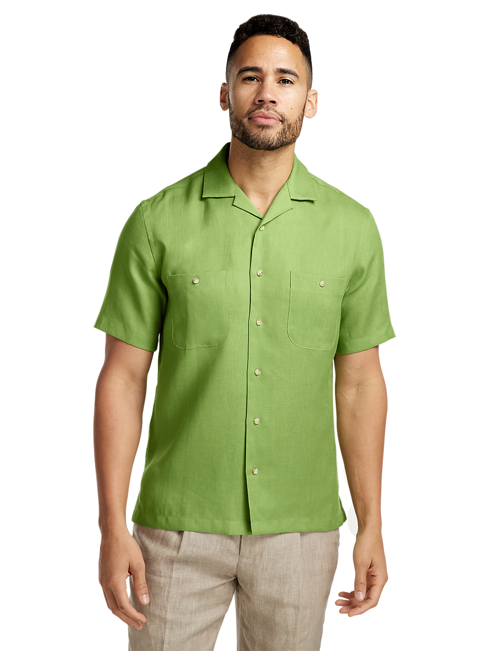 Alternate Image of Linen Solid Casual Shirt-1