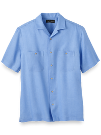 Linen Solid Casual Shirt - Light Blue