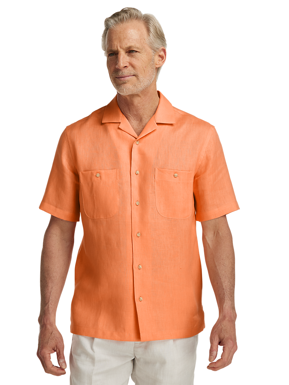 Alternate Image of Linen Solid Casual Shirt-1