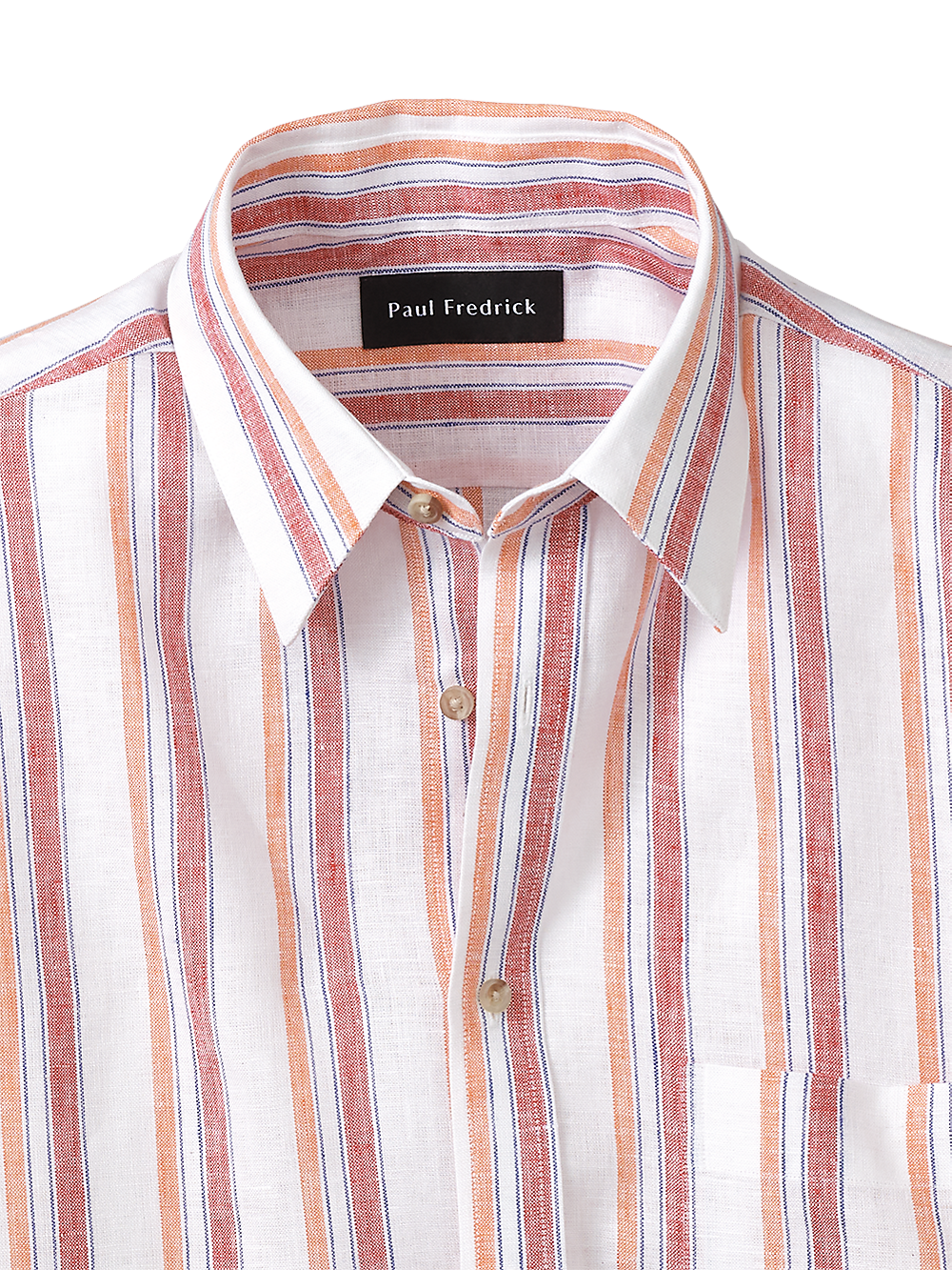 Alternate Image of Linen Stripe Casual Shirt-1