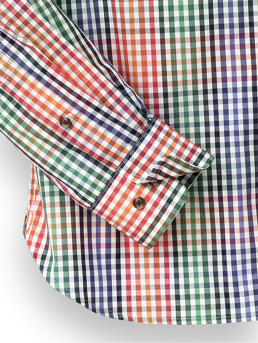 Alternate Image of Cotton Check Casual Shirt-2