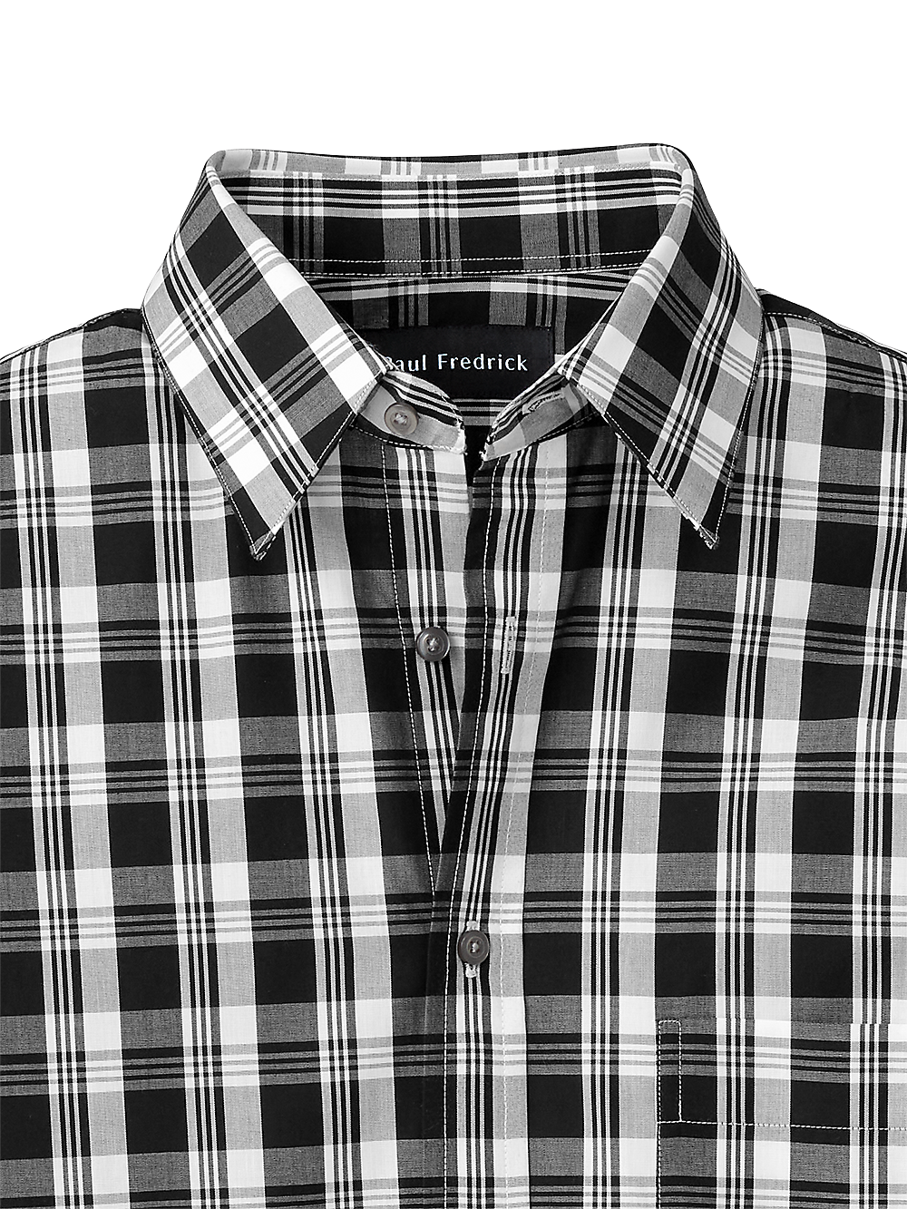 Alternate Image of Cotton Plaid Casual Shirt-1