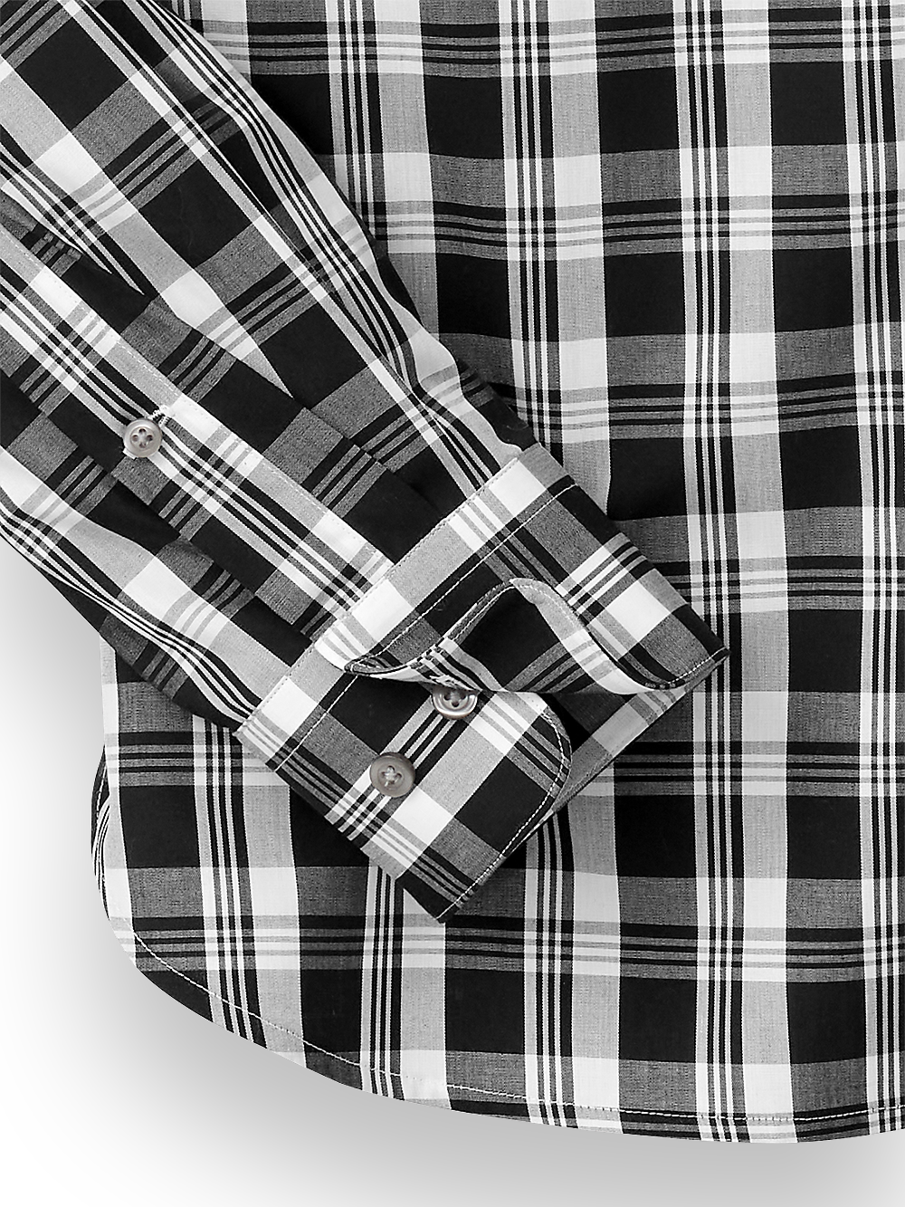 Alternate Image of Cotton Plaid Casual Shirt-2