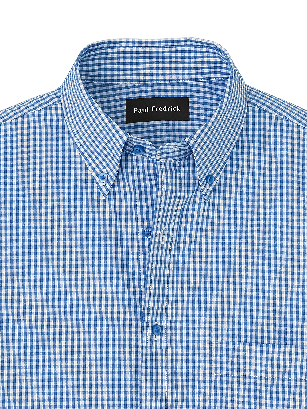 Alternate Image of Cotton Gingham Casual Shirt-1