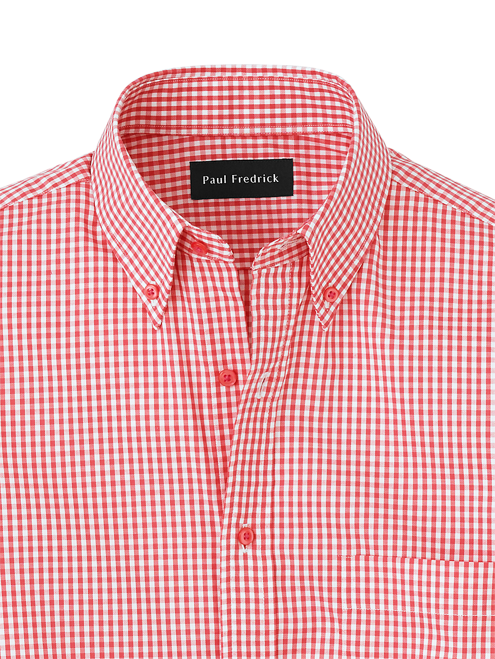 Alternate Image of Cotton Gingham Casual Shirt-1