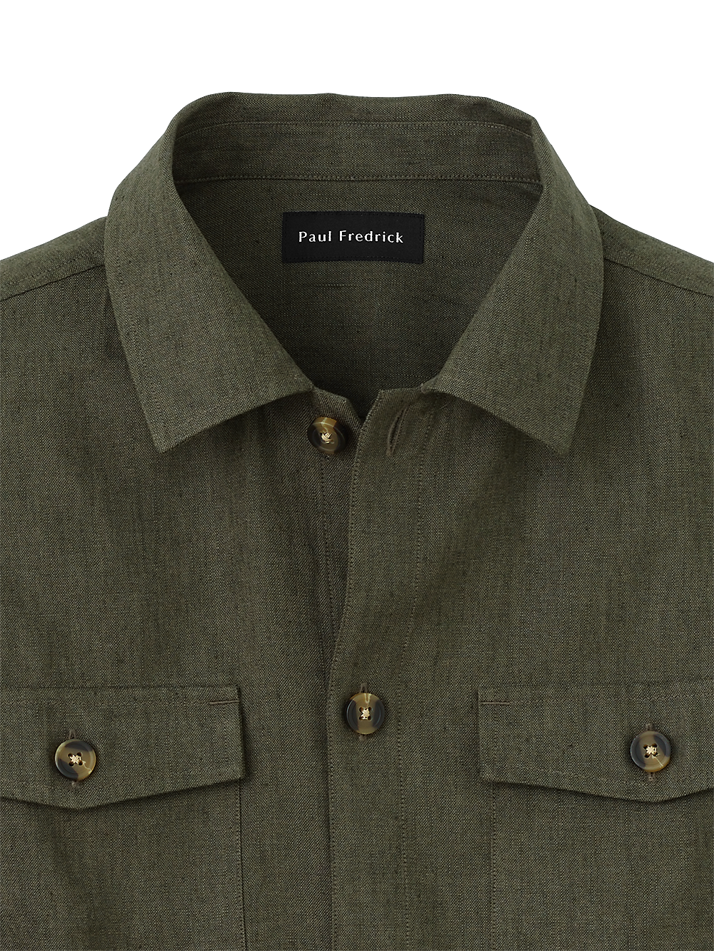 Alternate Image of Linen Blend Solid Overshirt-2