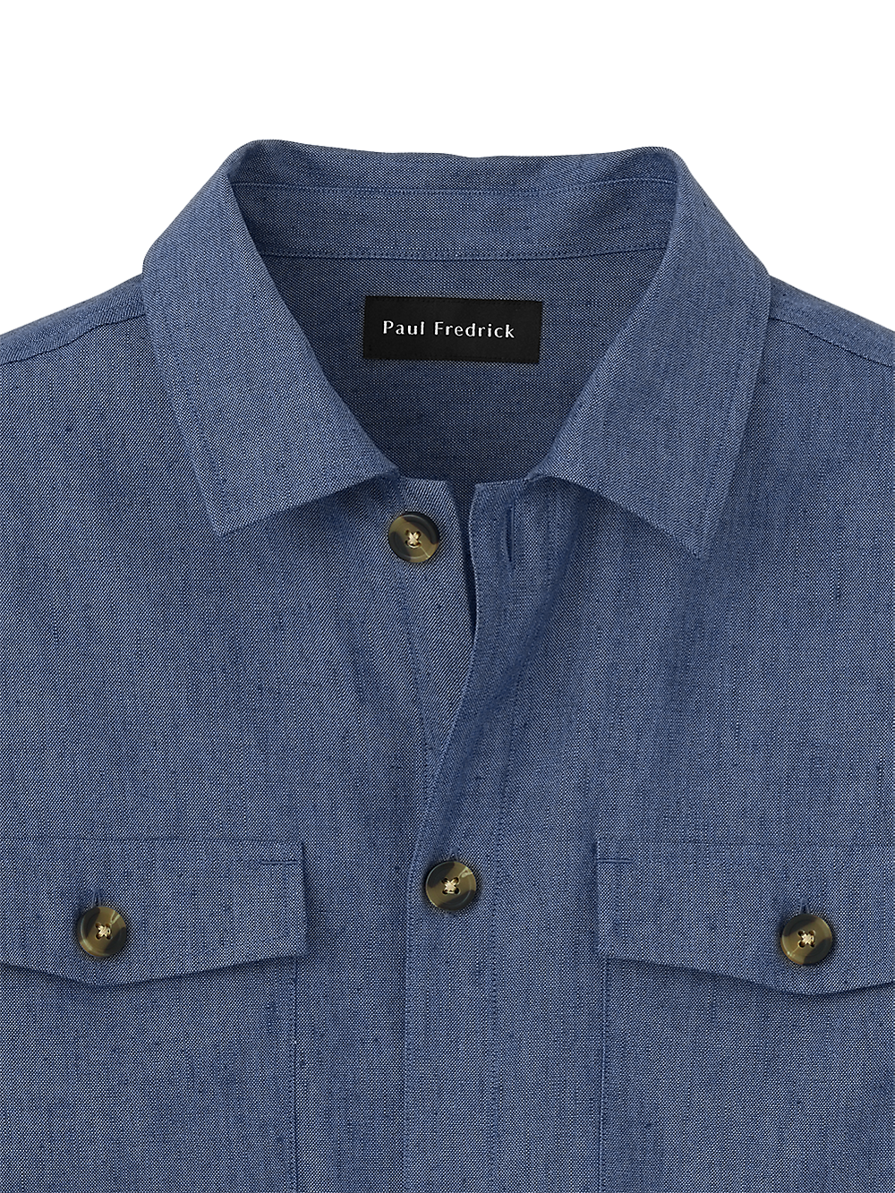 Alternate Image of Linen Blend Solid Overshirt-2