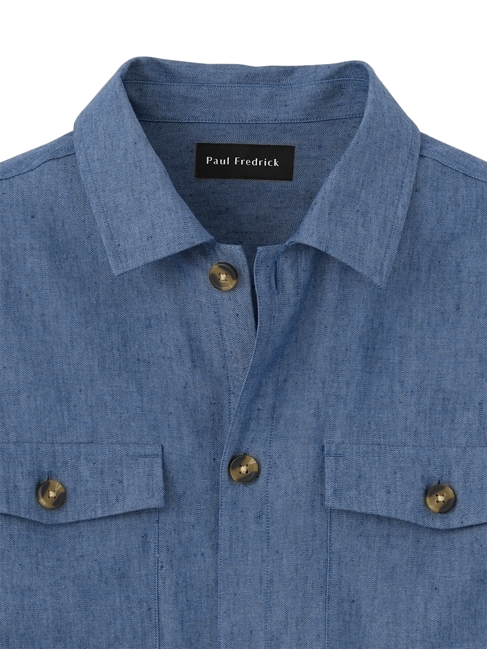 Alternate Image of Linen Blend Solid Overshirt-5