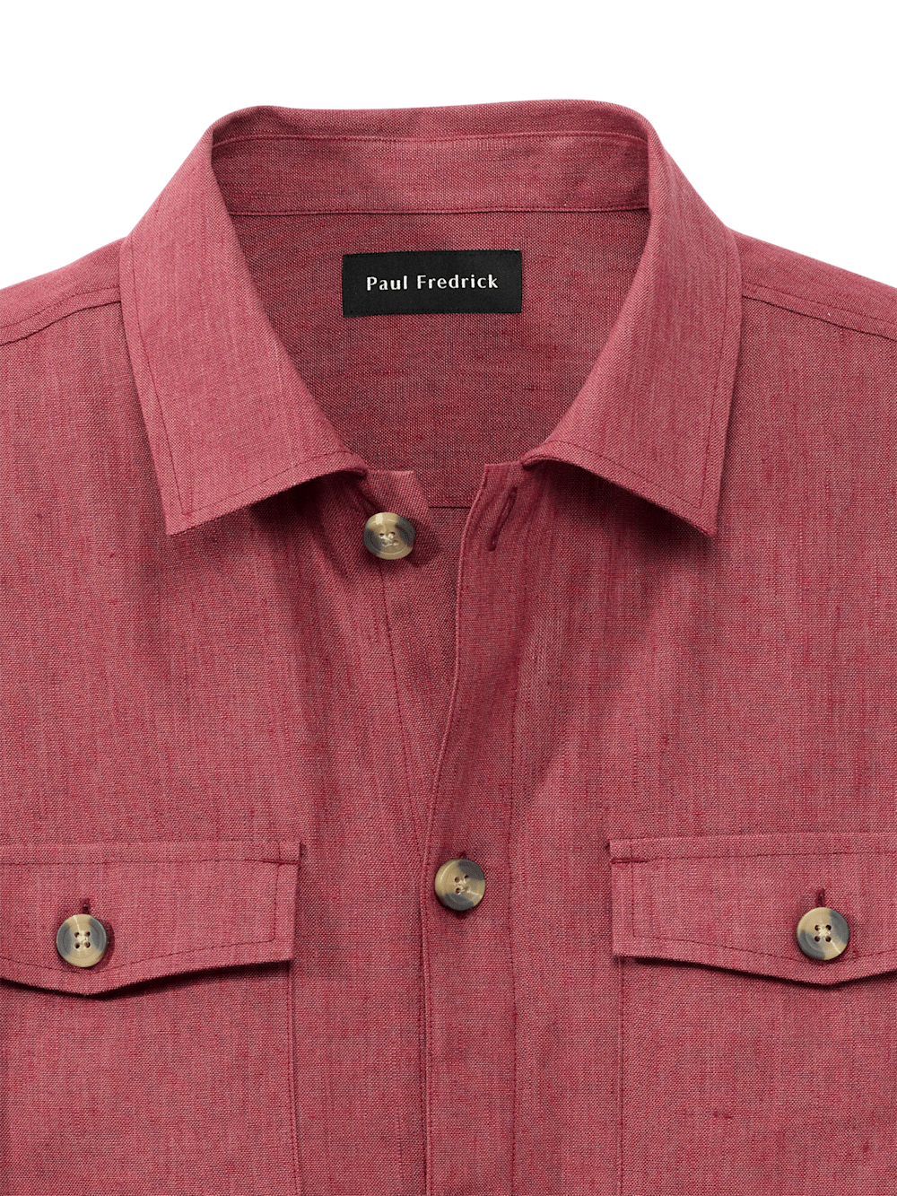 Alternate Image of Linen Blend Solid Overshirt-5