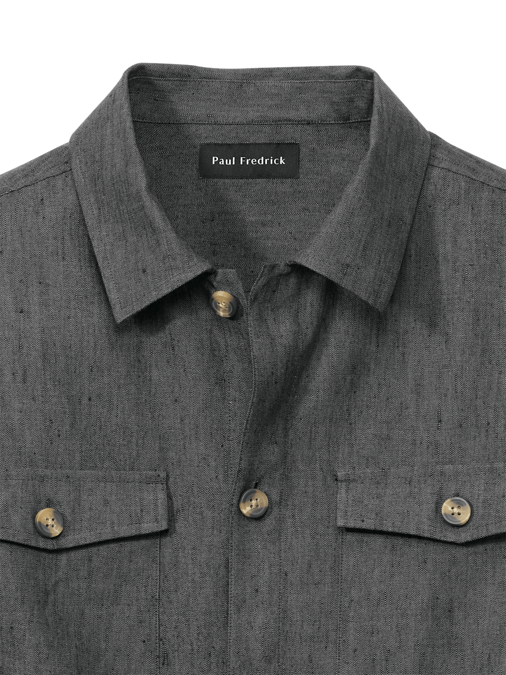 Alternate Image of Linen Blend Solid Overshirt-5