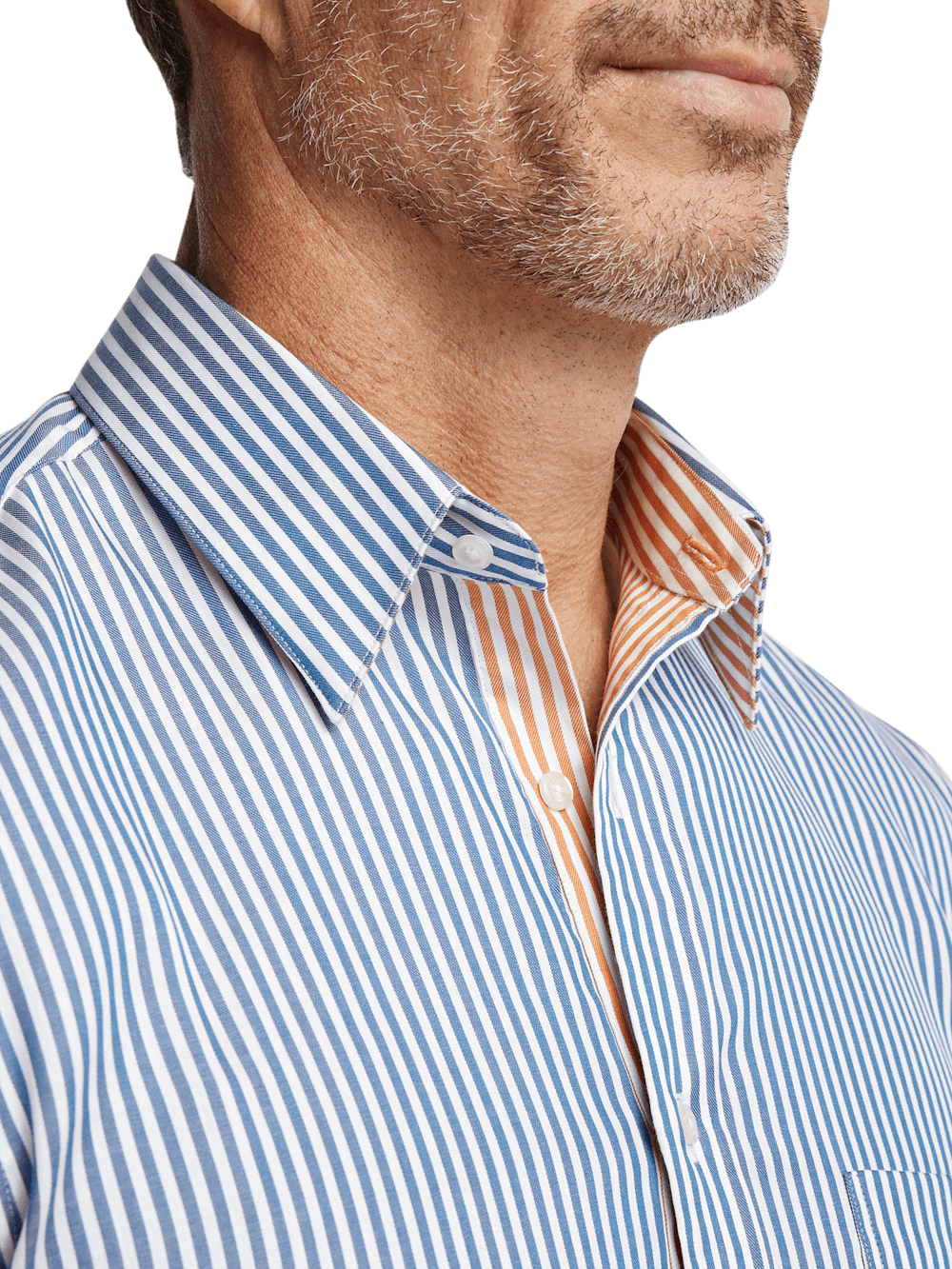 Alternate Image of Cotton Stripe Casual Shirt-3