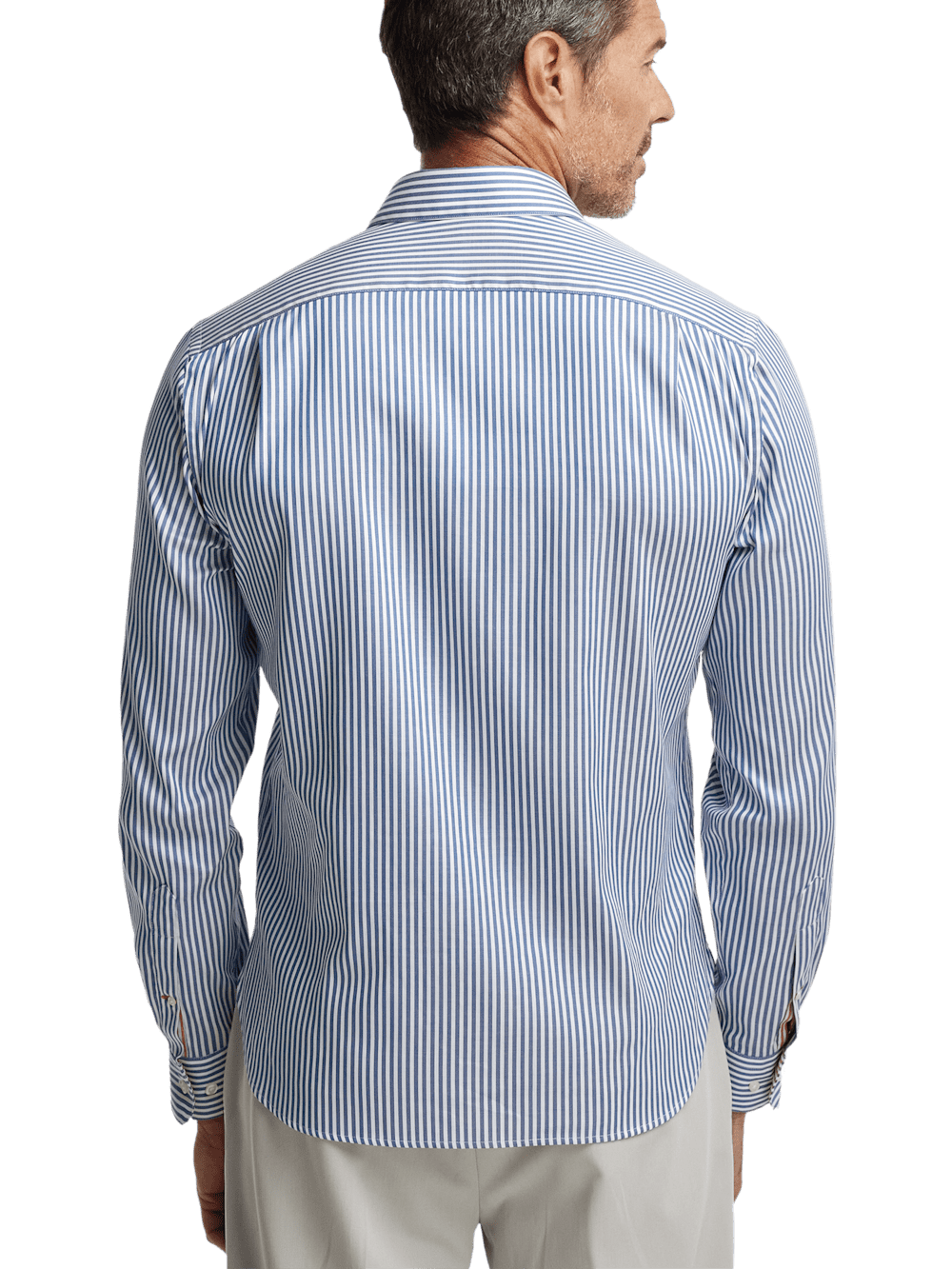 Alternate Image of Cotton Stripe Casual Shirt-5