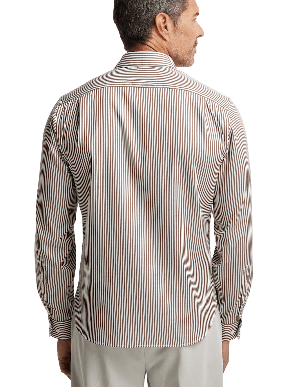 Alternate Image of Cotton Stripe Casual Shirt-5