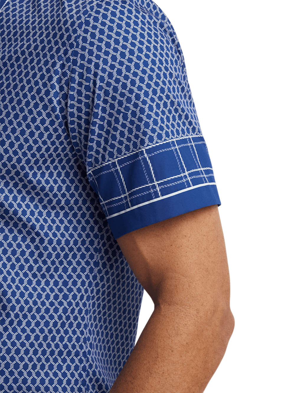 Alternate Image of Cotton Border Print Casual Shirt-3