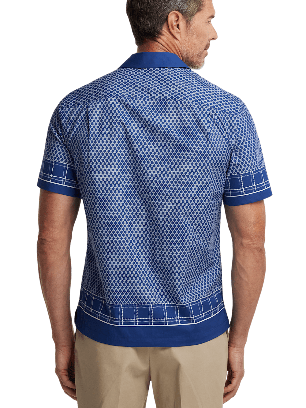 Alternate Image of Cotton Border Print Casual Shirt-4