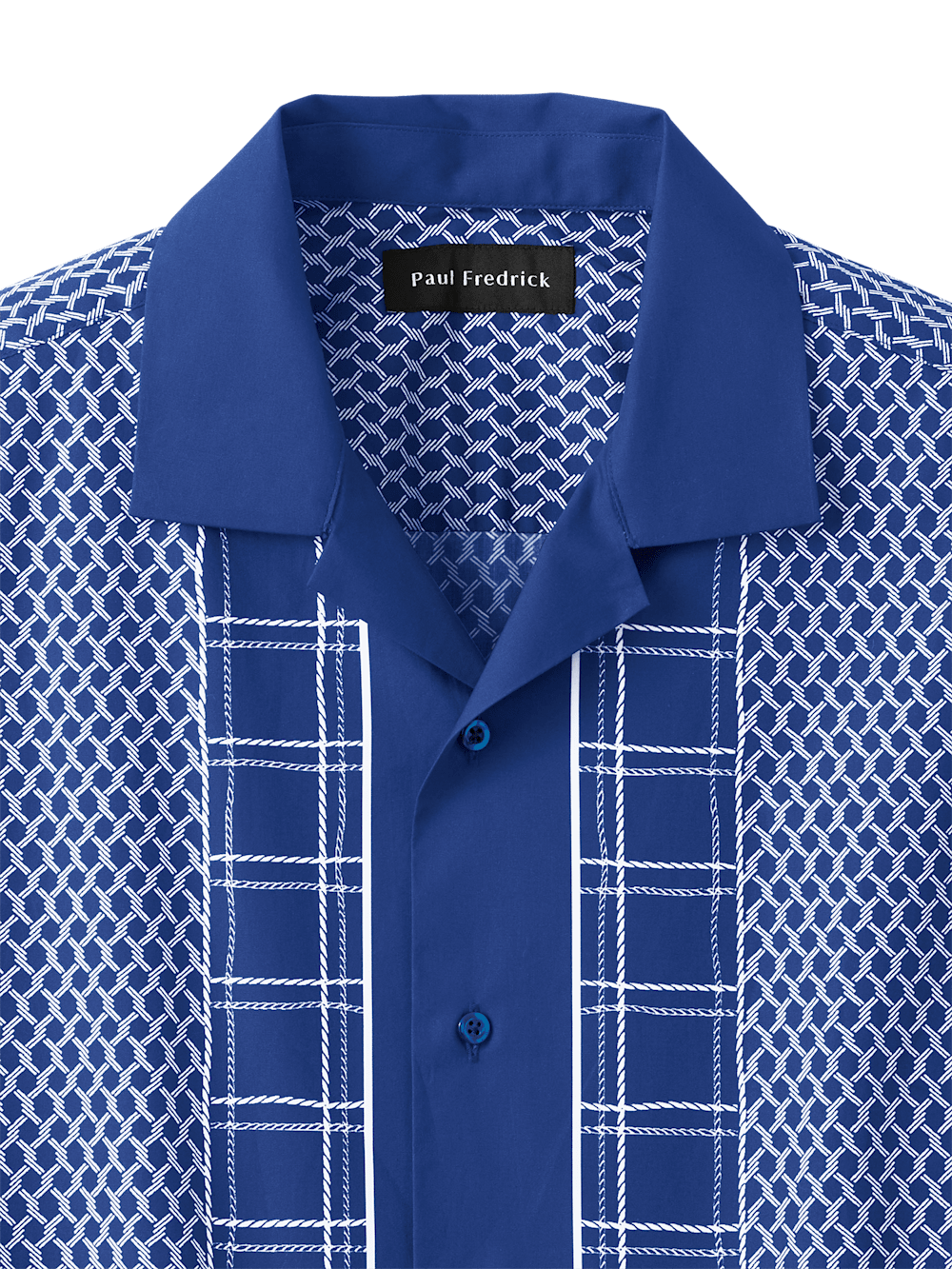 Alternate Image of Cotton Border Print Casual Shirt-5