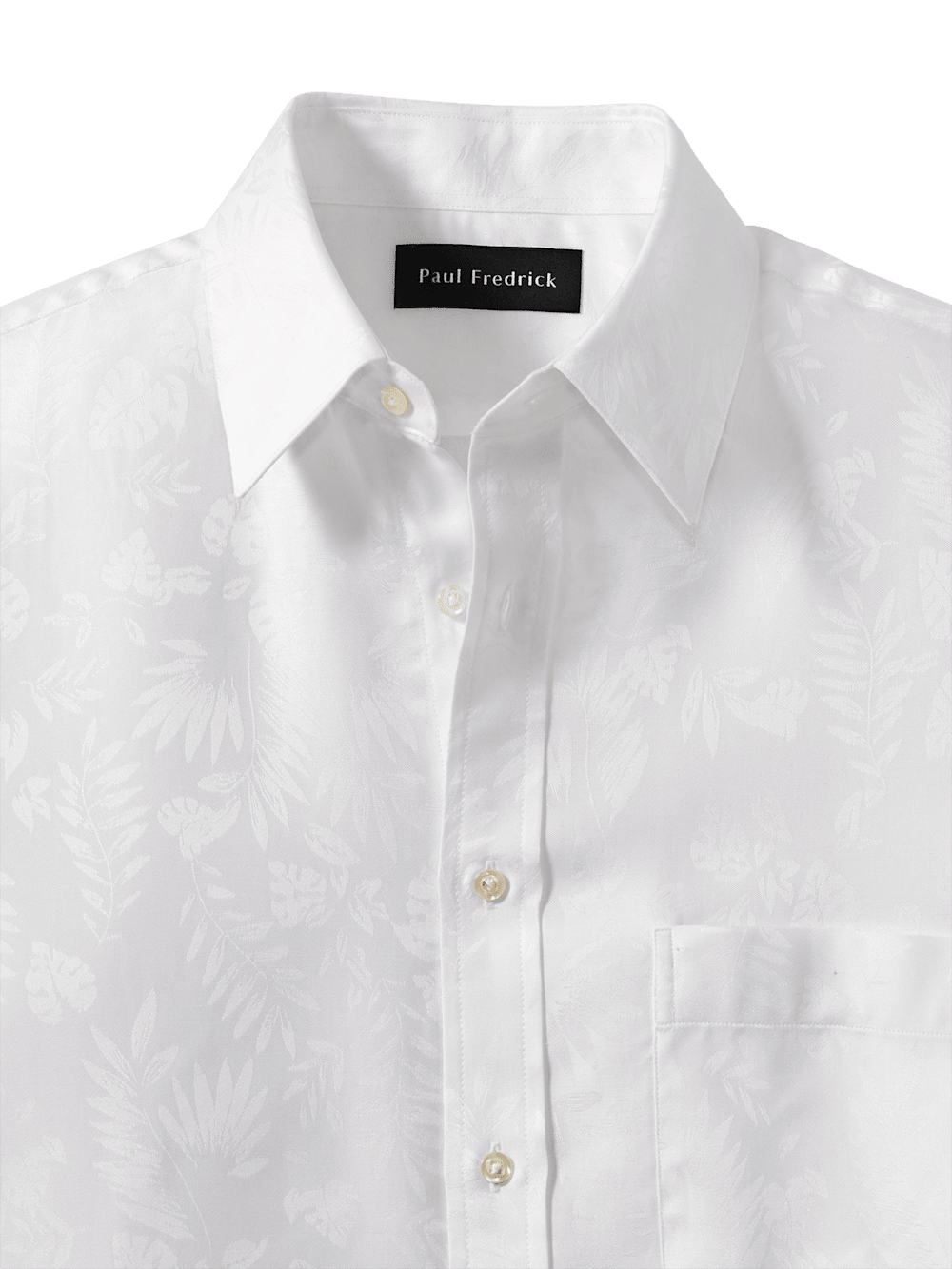 Alternate Image of Lyocell Solid Jacquard Casual Shirt-5