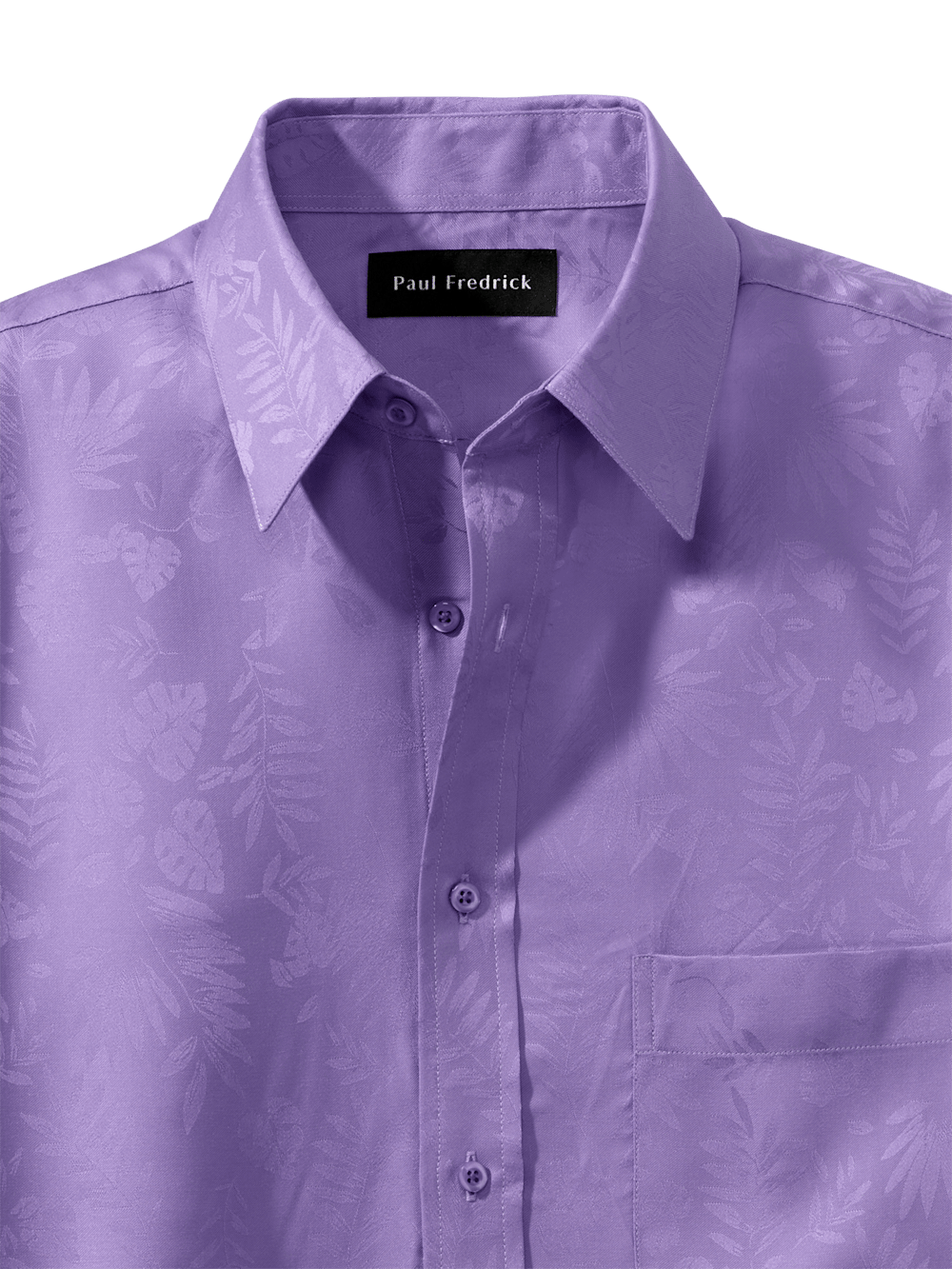 Alternate Image of Lyocell Solid Jacquard Casual Shirt-5