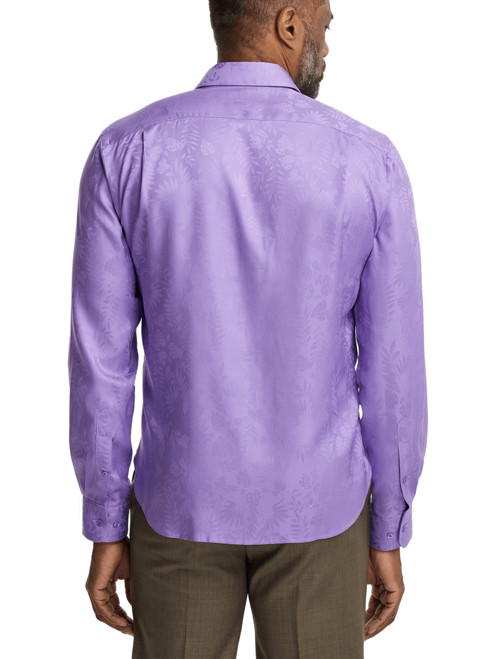 Alternate Image of Lyocell Solid Jacquard Casual Shirt-5