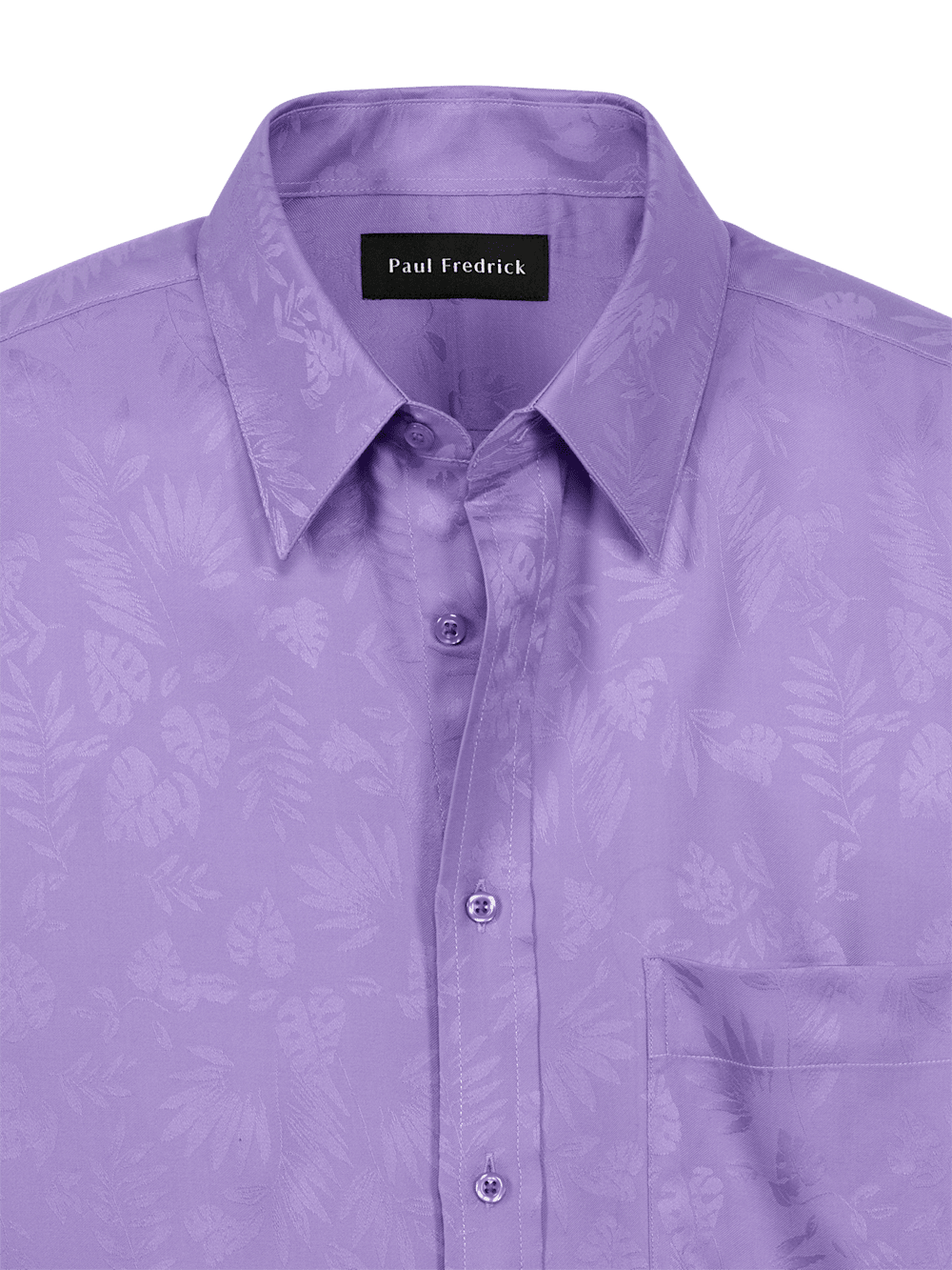 Alternate Image of Lyocell Solid Jacquard Casual Shirt-6